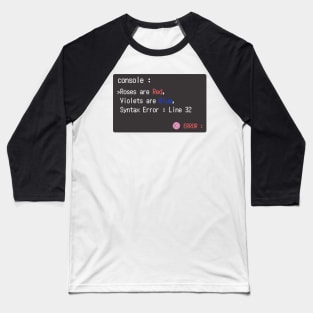 syntax error poam Baseball T-Shirt